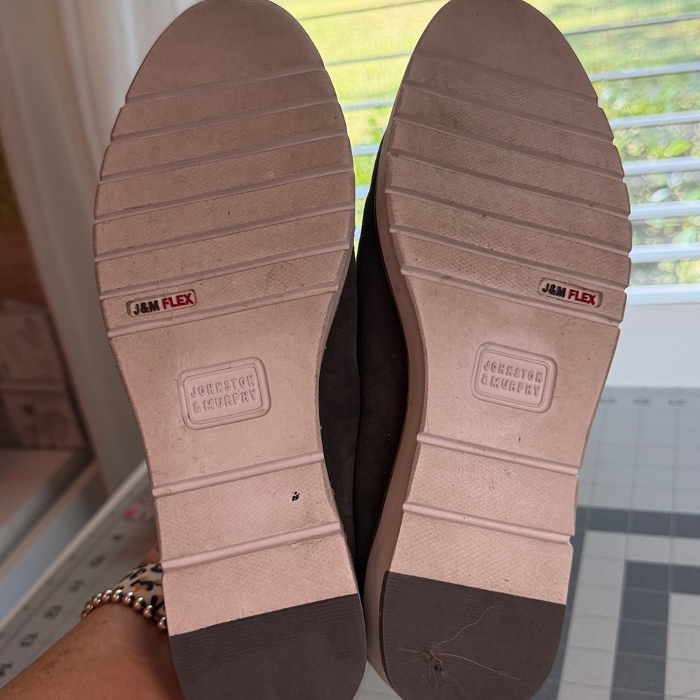 Johnston & Murphy Women's Gray Suede Loafers - Picture 5 of 5